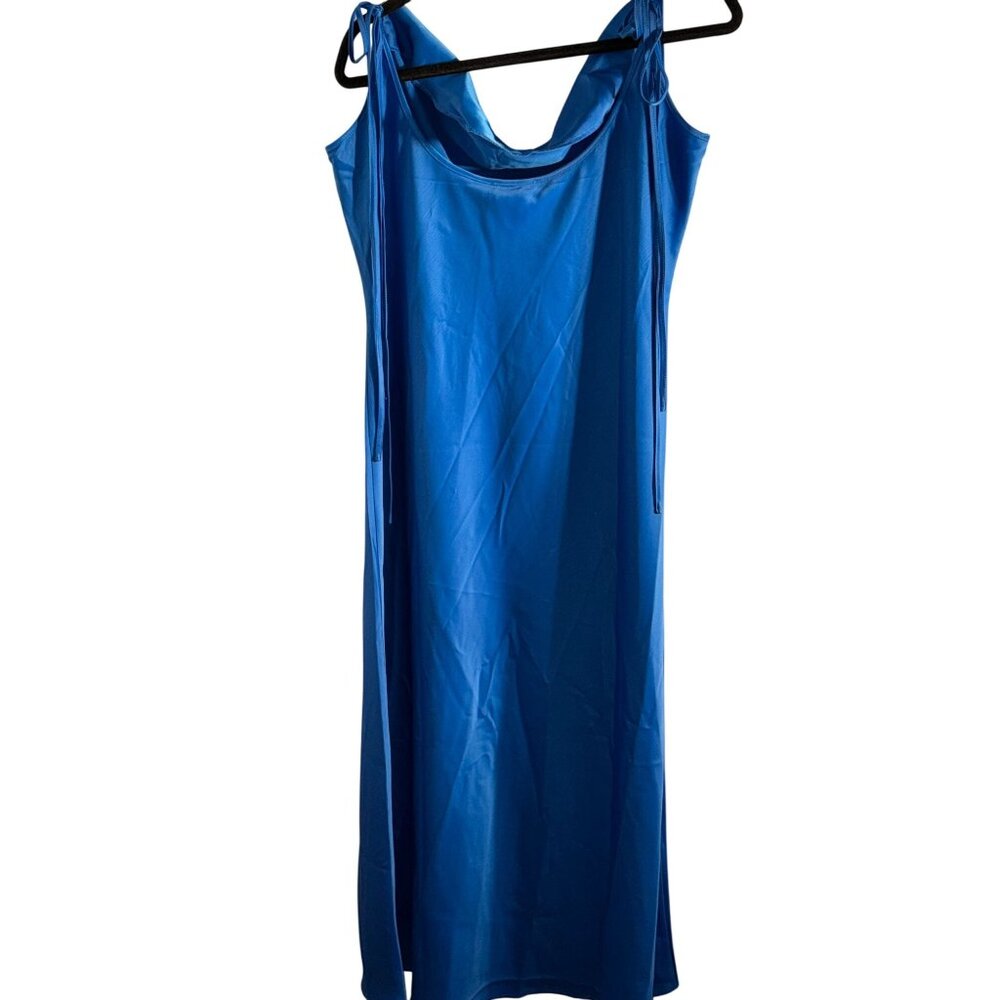 WAYF Womens Blue Cowl Neck Maxi Dress Size XXL - Picture 8 of 12